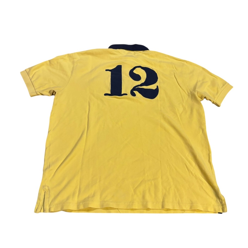 Polo Ralph‎ Lauren Mens Yellow Third Cruiser Squadron Rugby Polo Shirt Size L - Picture 5 of 8